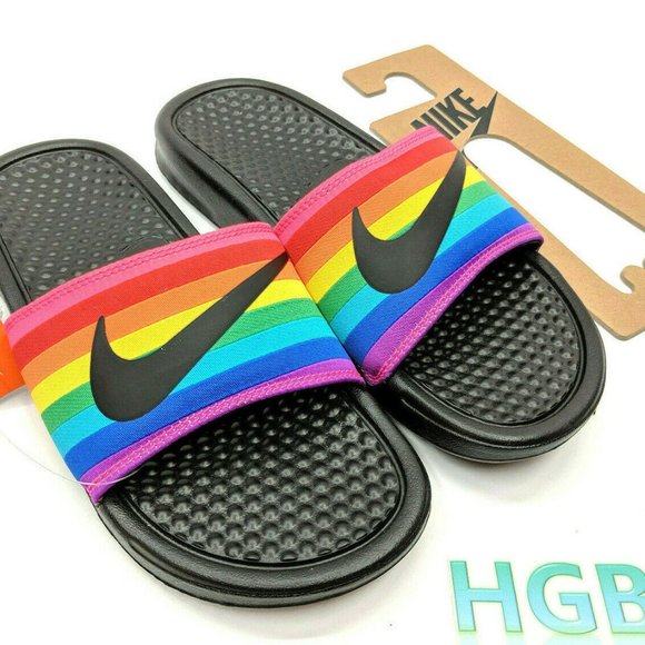 nike pride flip flops